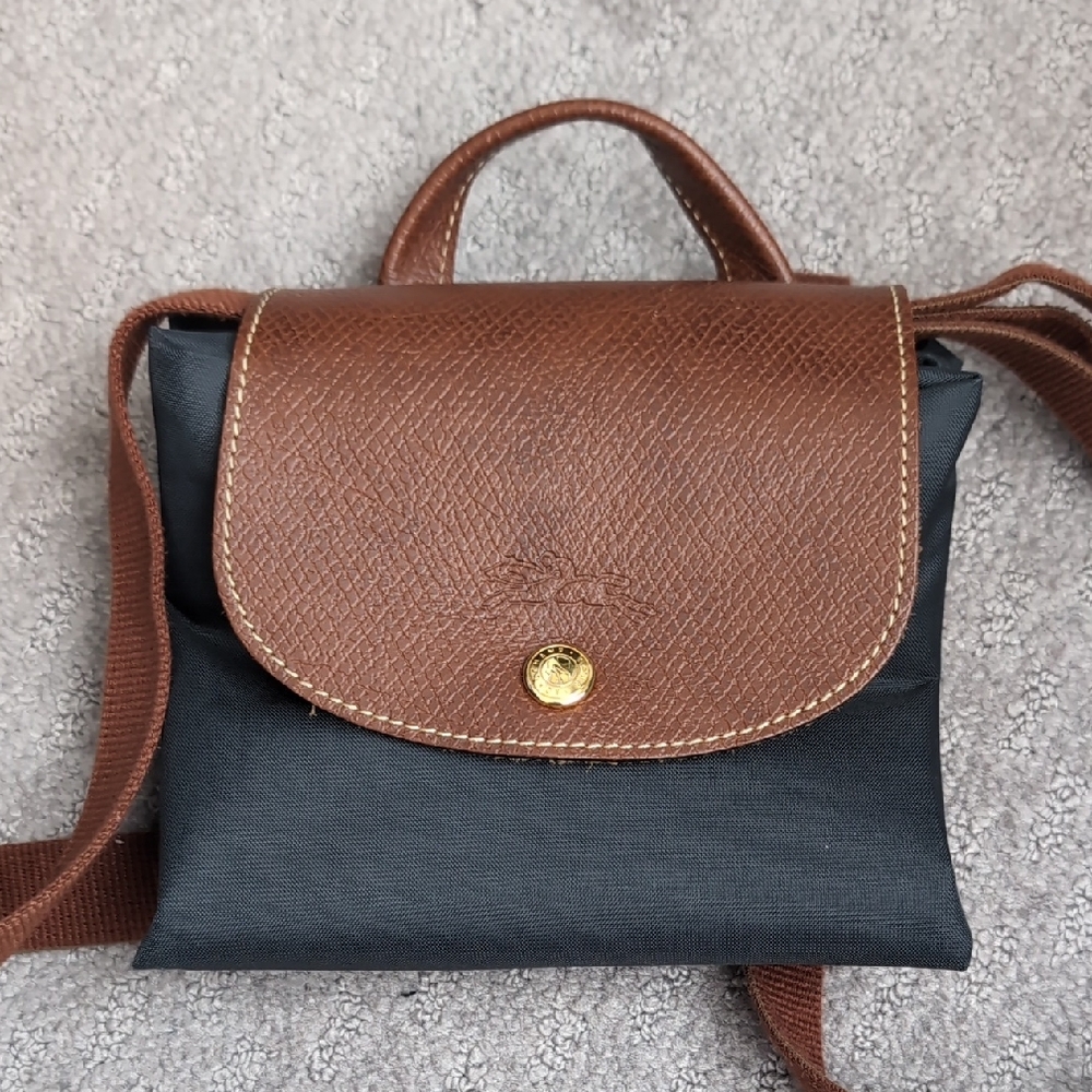 Brown and Black Women's Backpack